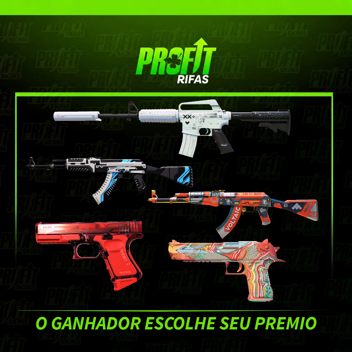 RIFA HIGH TIER - O GANHADOR ESCOLHE SUA SKIN